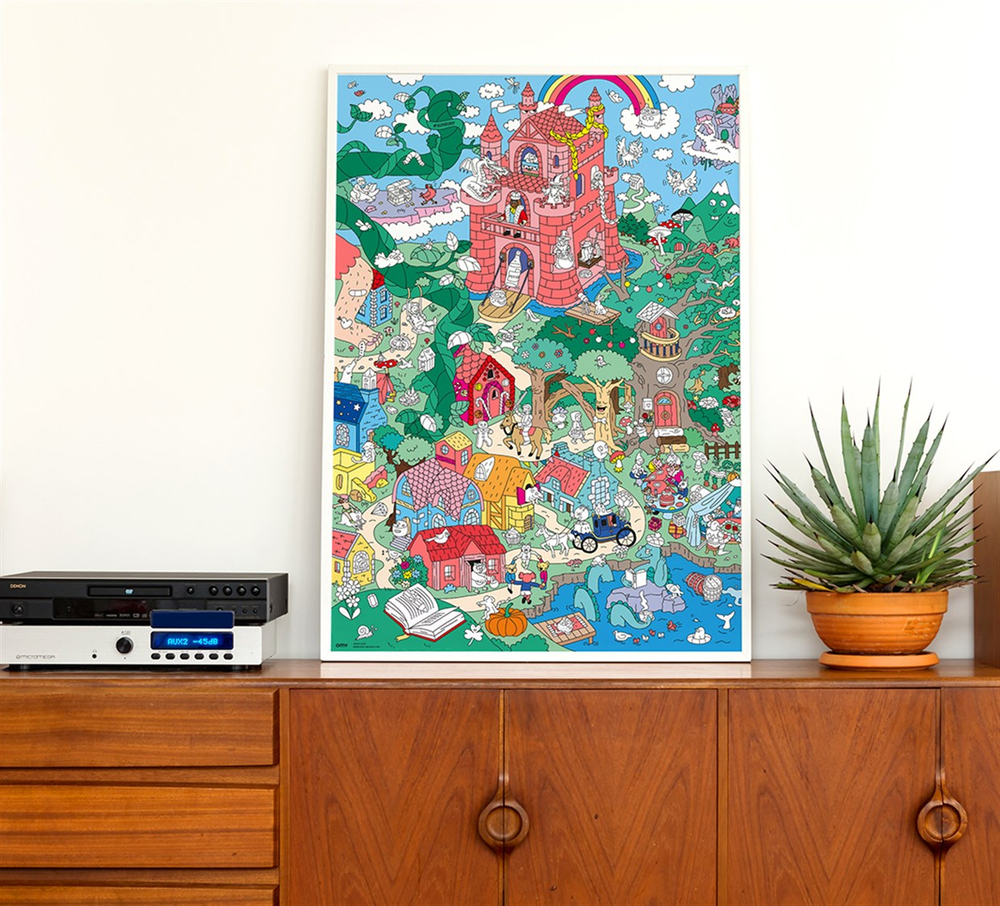 Omy Coloring Sticker & Poster Fantastik