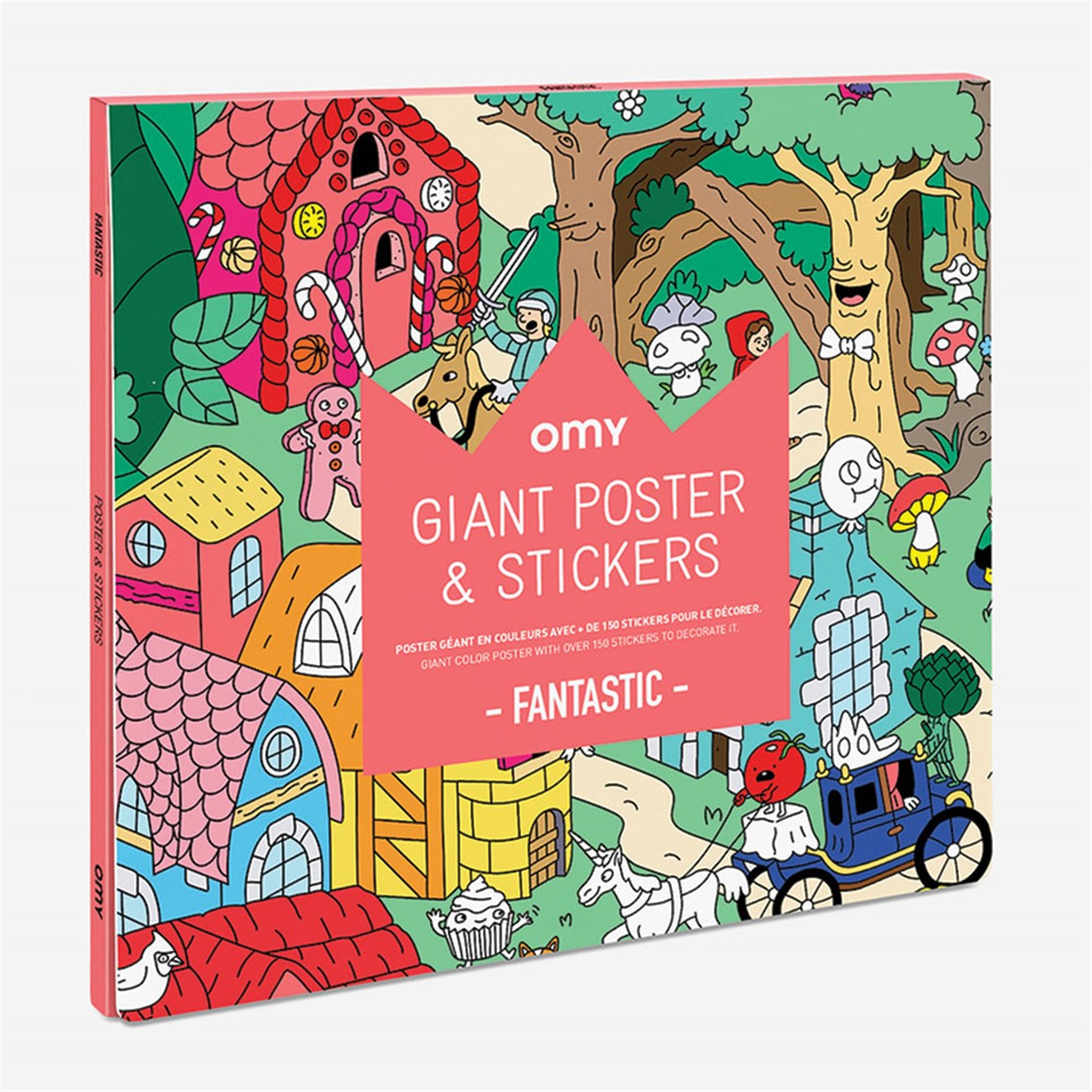 Omy Coloring Sticker & Poster Fantastik
