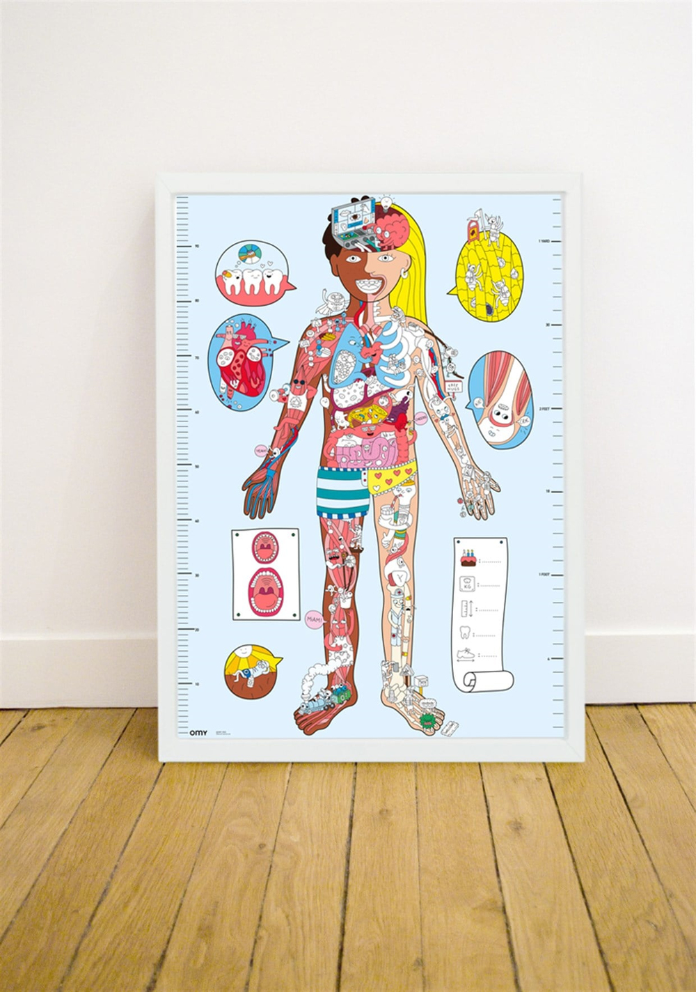 Omy Coloring Sticker & Poster My Body