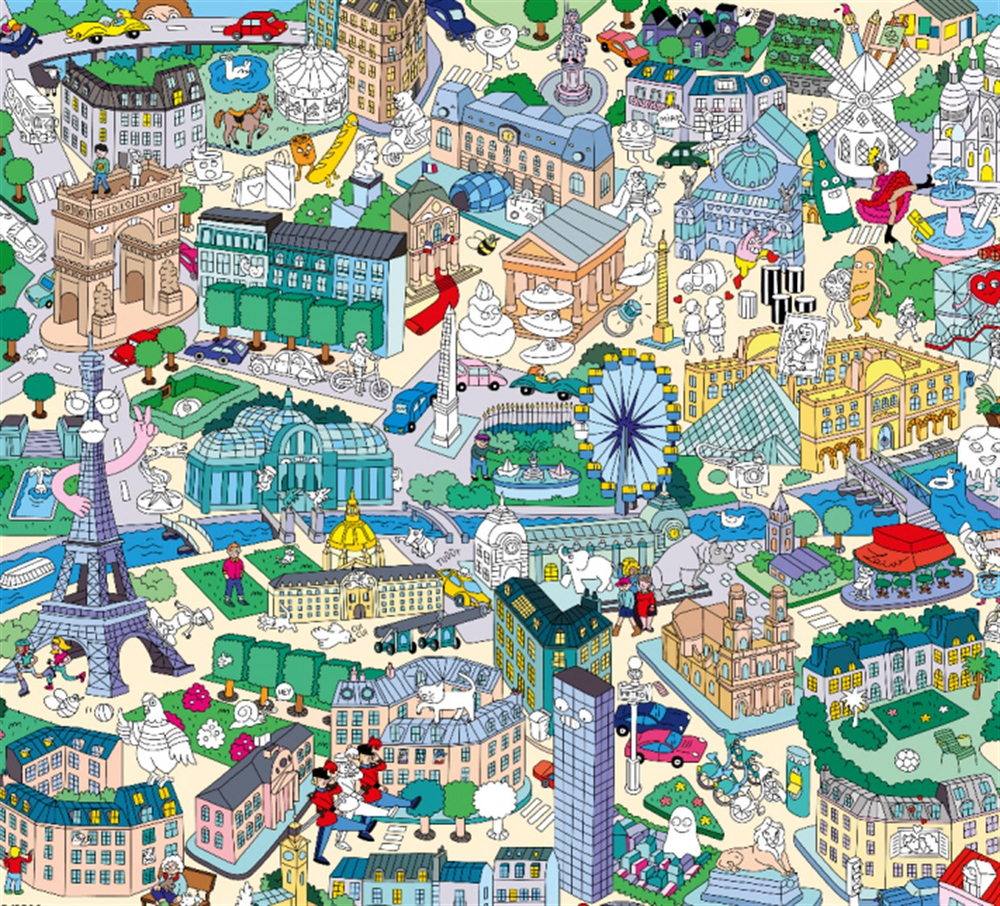 Omy Coloring Sticker & Poster Paris