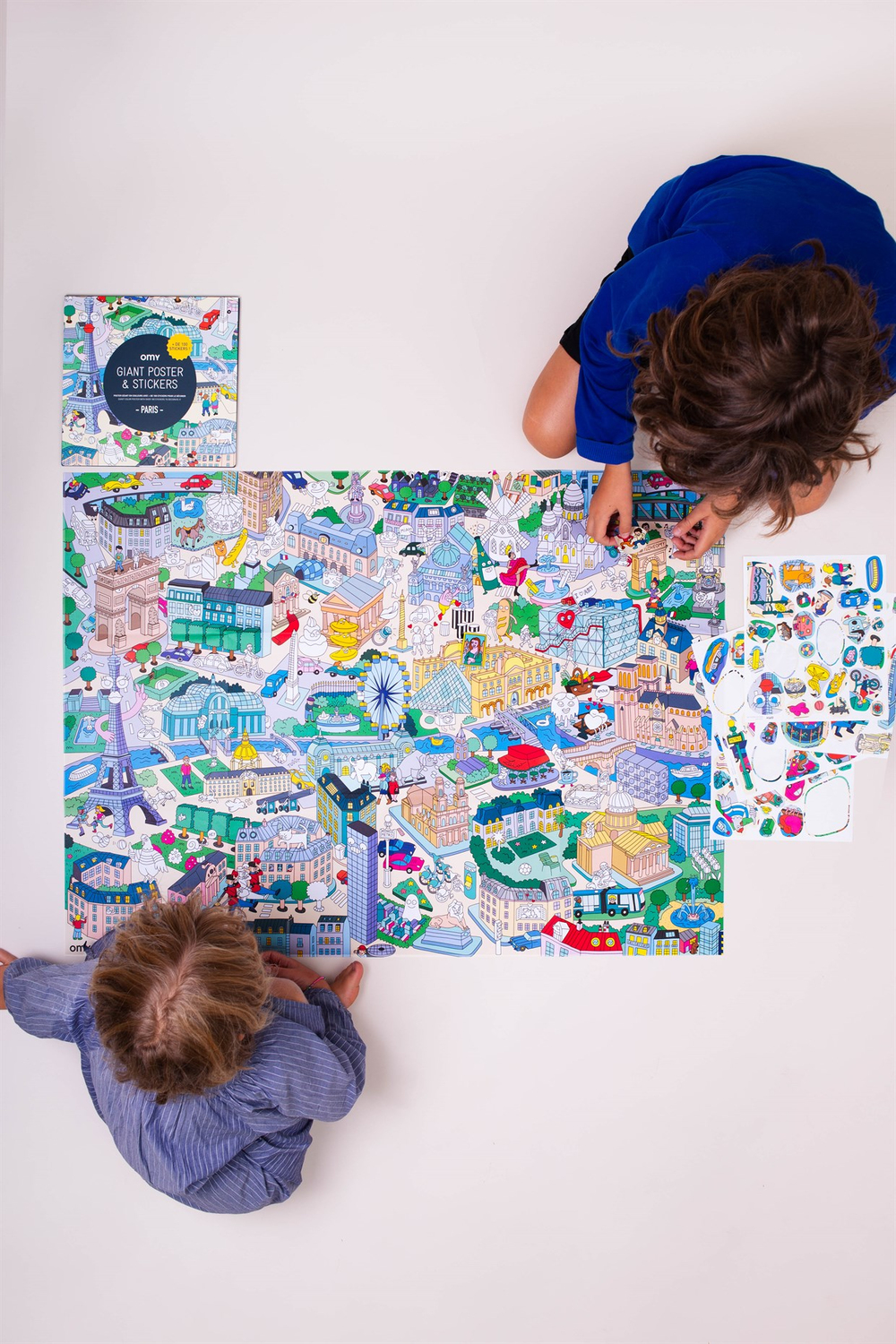 Omy Coloring Sticker & Poster Paris
