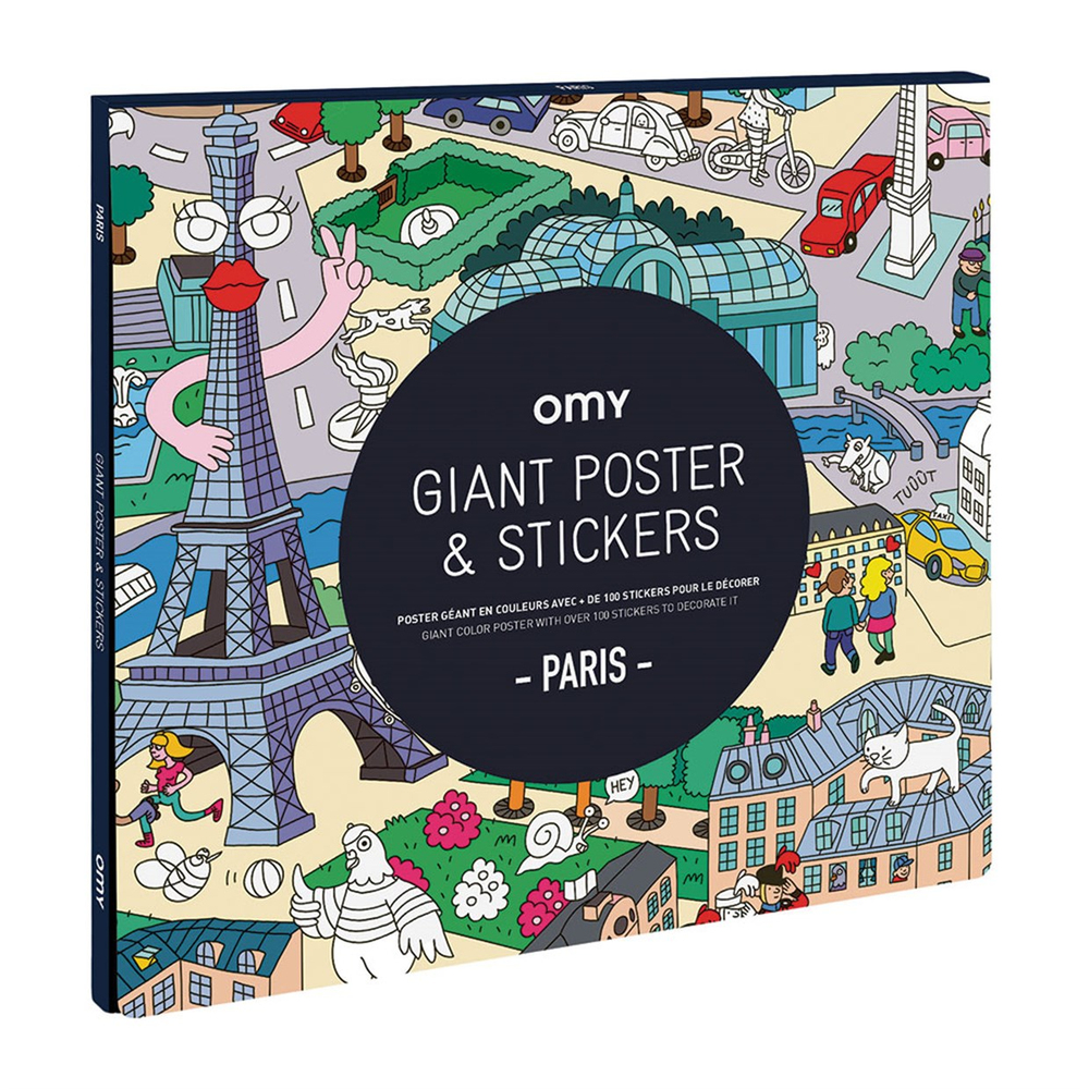 Omy Coloring Sticker & Poster Paris