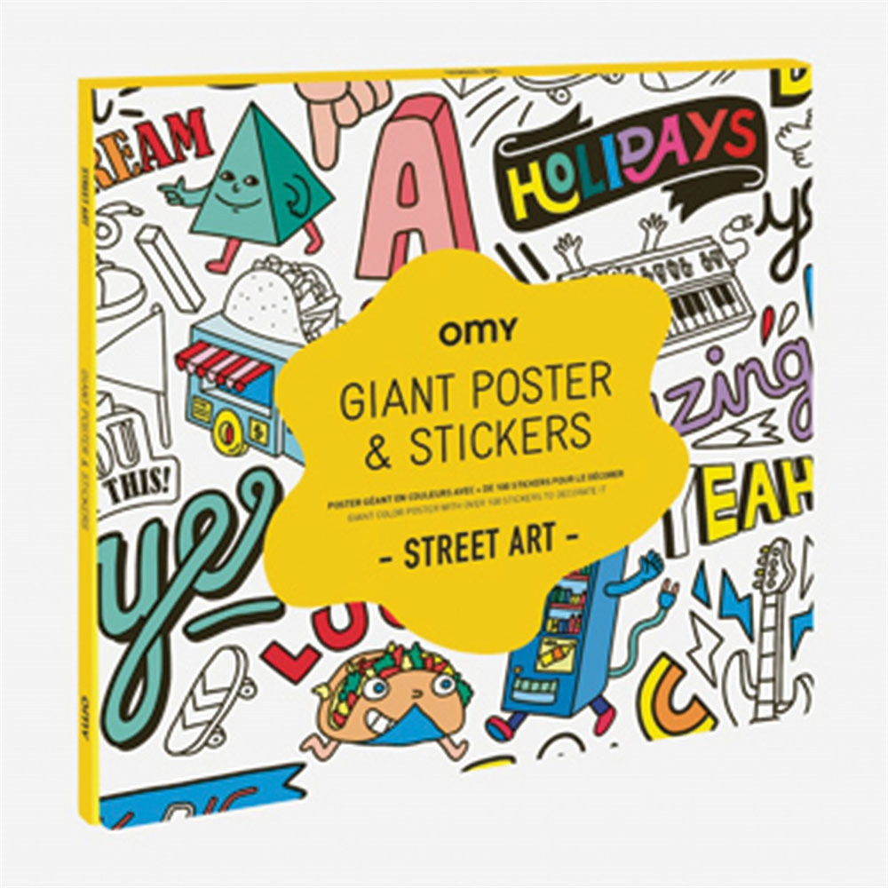 Omy Coloring Sticker & Poster Street Art