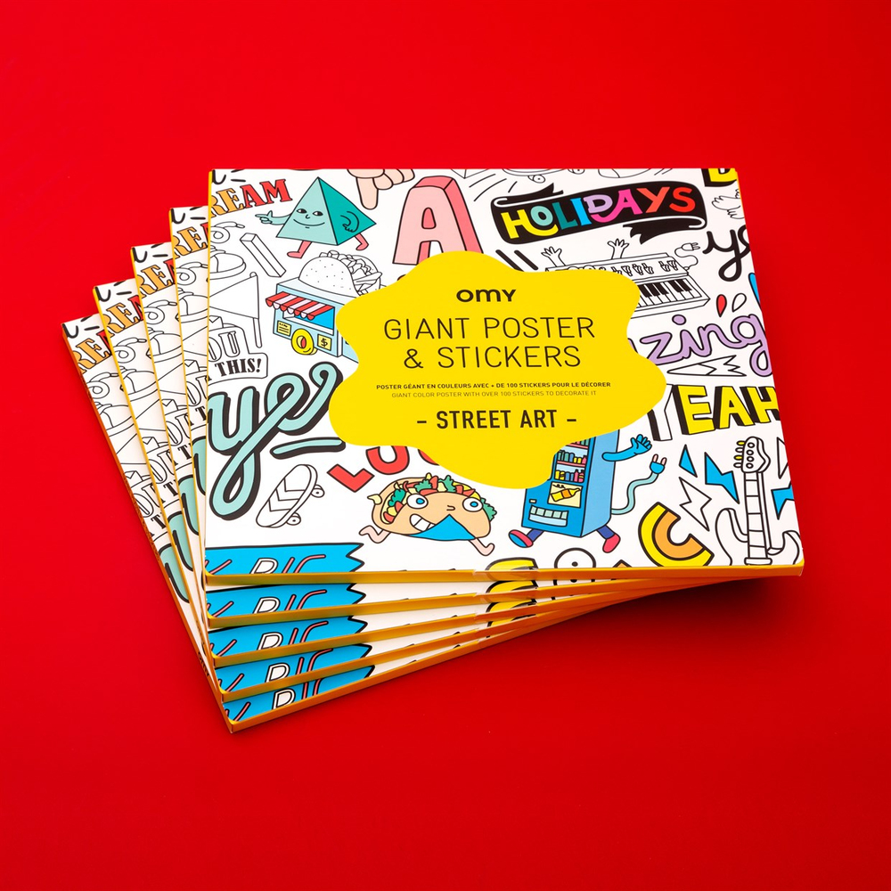 Omy Coloring Sticker & Poster Street Art
