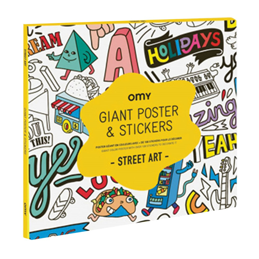 Omy Coloring Sticker & Poster Street Art