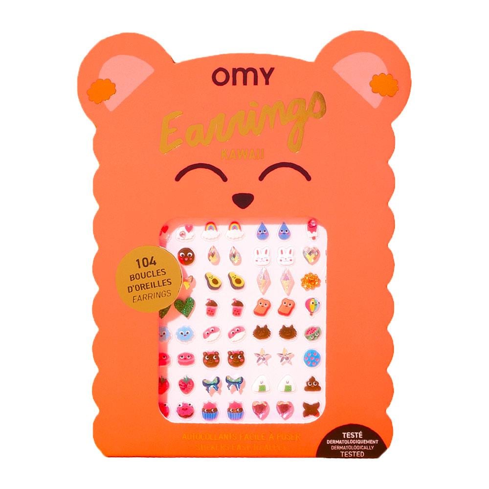 Omy Earrings Yapışkanlı Küpe Kawaii