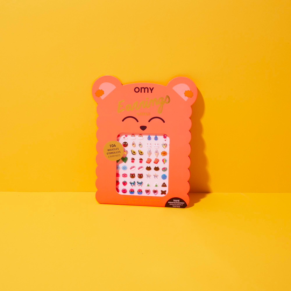 Omy Earrings Yapışkanlı Küpe Kawaii