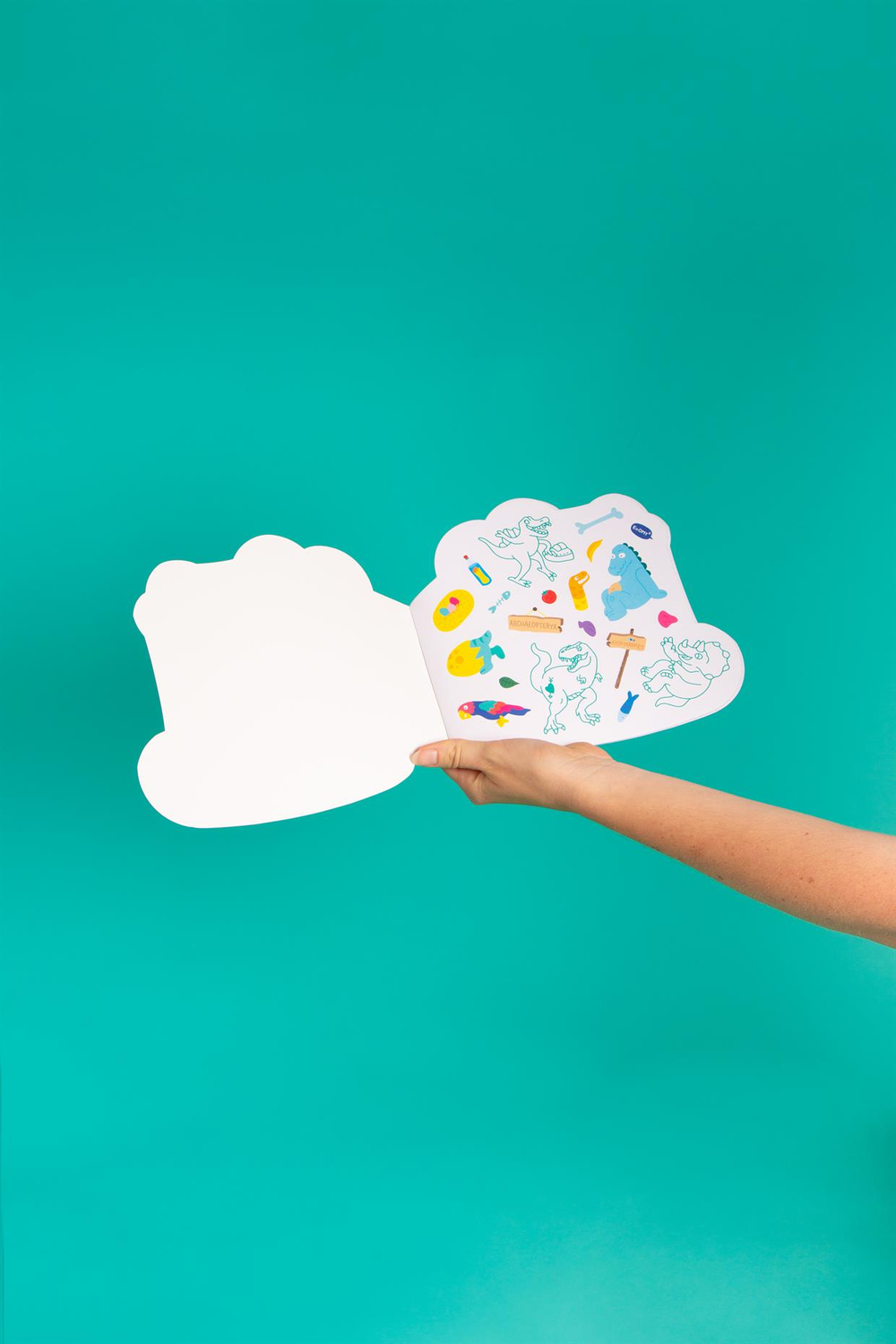 Omy Notebook & Sticker Dino