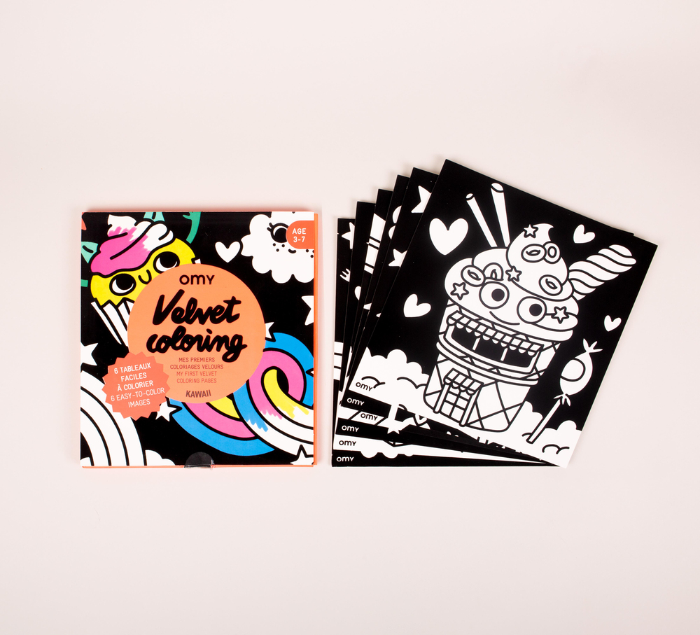 Omy Velvet Coloring İlk Boyamalarım Kawaii