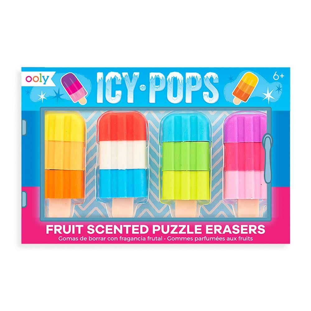 Ooly Icy Pops 4'lü Kokulu Silgi Seti