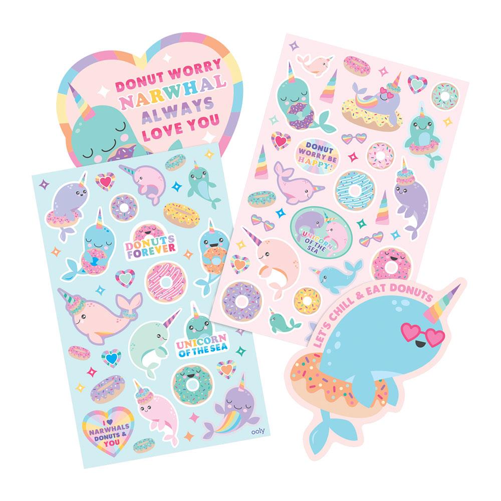 Ooly Kokulu Çıkartma Seti Nom Nom Narwhals