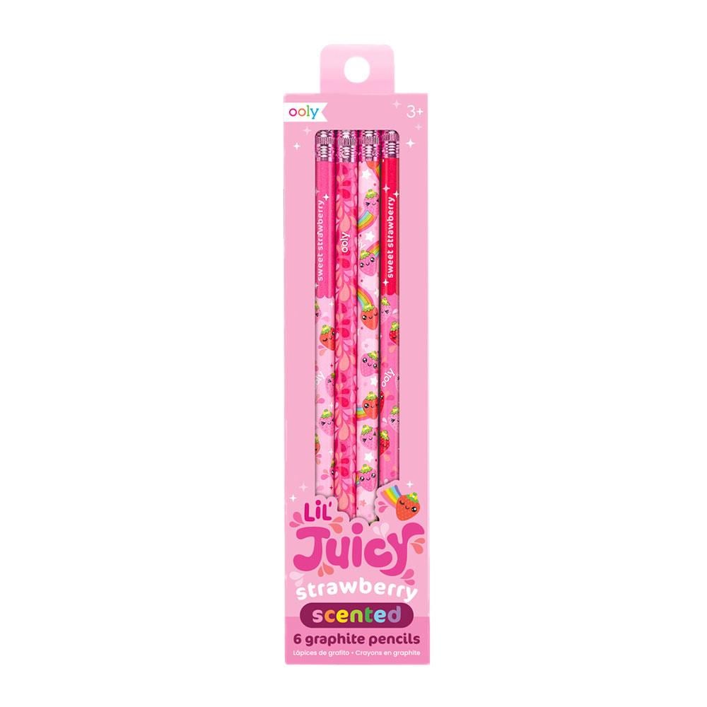 Ooly Lil Juicy Çilek Kokulu 6'lı Kurşun Kalem Seti