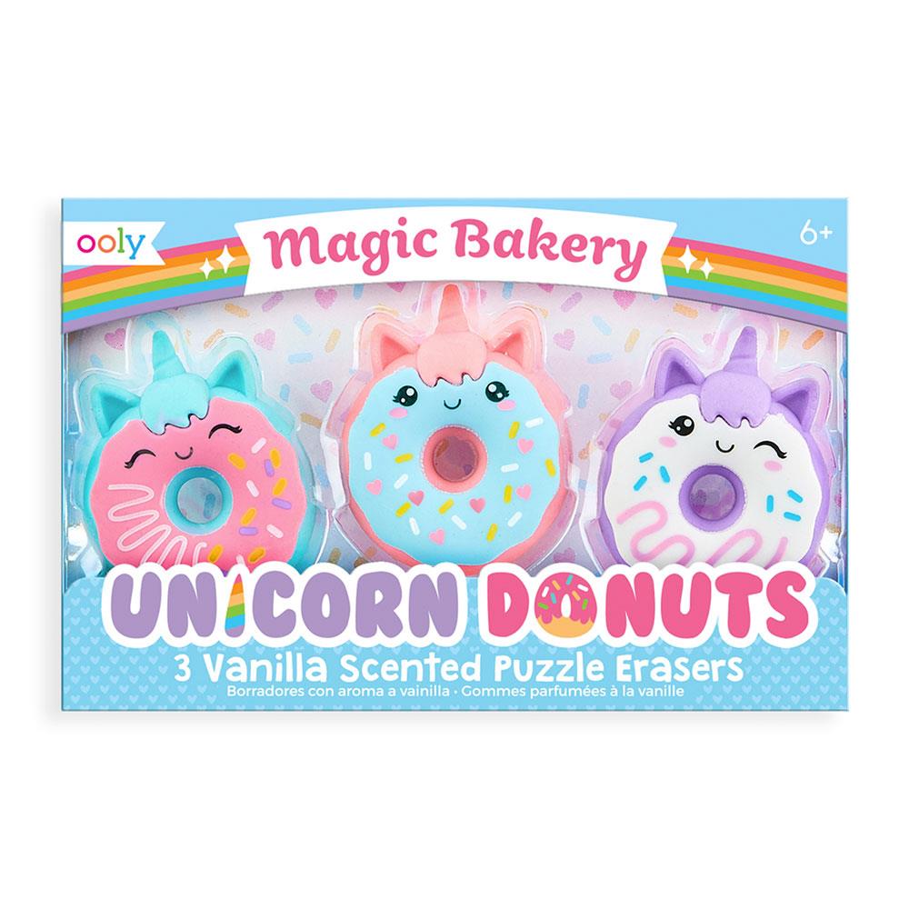 Ooly Magic Bakery Unicorn Donuts 3'lü Kokulu Silgi Seti