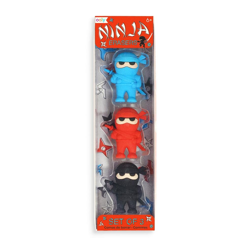 Ooly Ninja 3'lü Silgi Seti