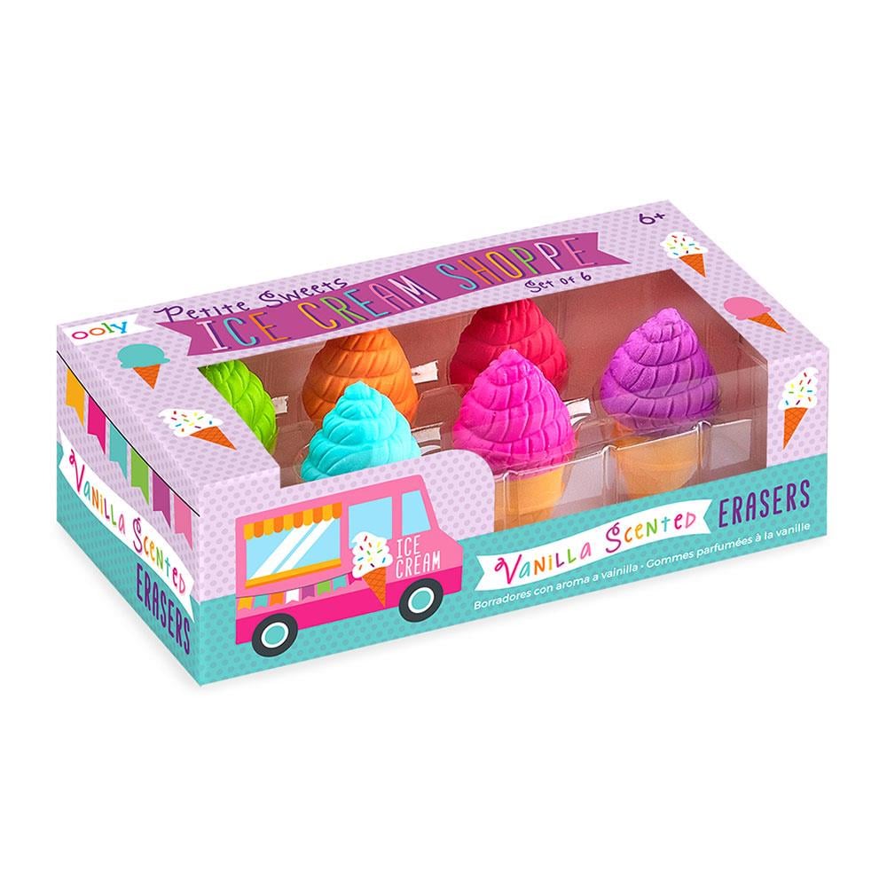 Ooly Petite Sweets Ice Cream 6'lı Kokulu Silgi Seti