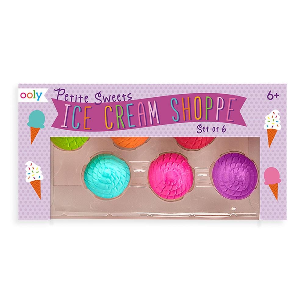 Ooly Petite Sweets Ice Cream 6'lı Kokulu Silgi Seti