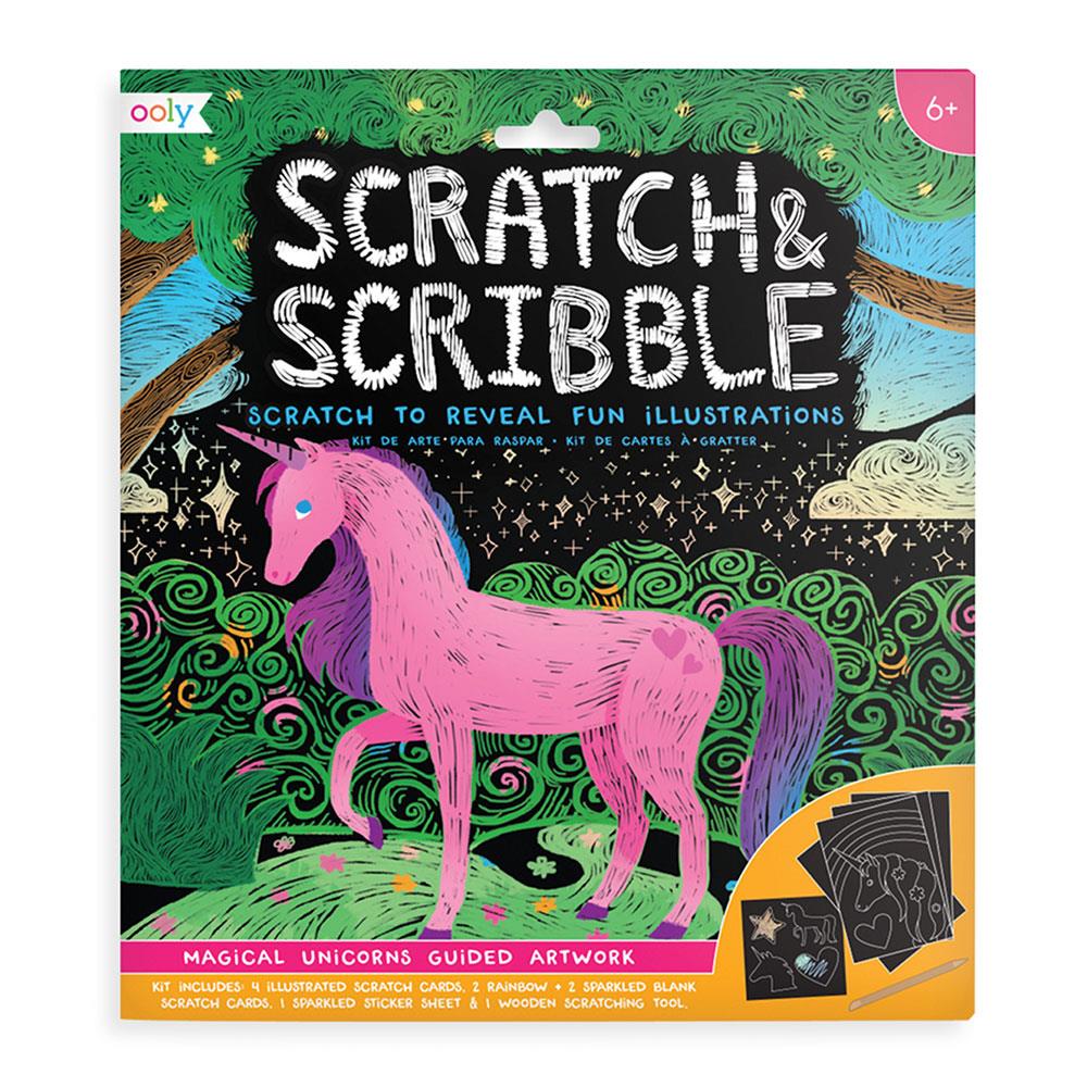 Ooly Scratch & Scribble Magical Unicorns