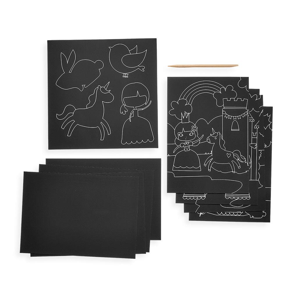 Ooly Scratch & Scribble Princess Garden