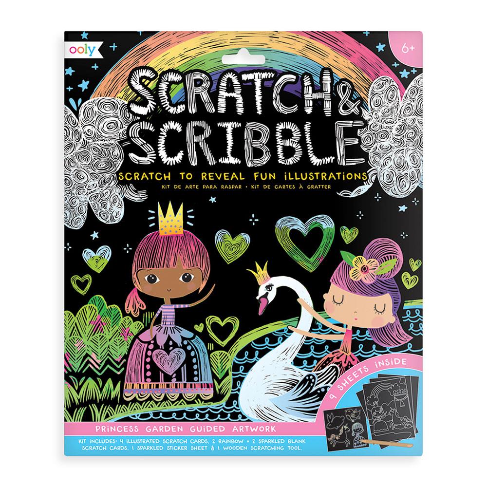 Ooly Scratch & Scribble Princess Garden