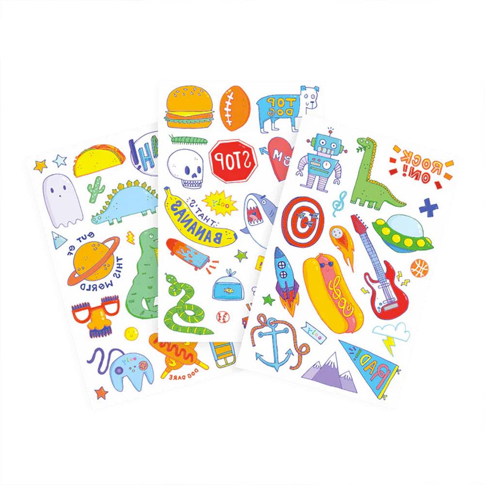 Ooly Tattoo Palooza Geçici Dövme Seti Awesome Doodles