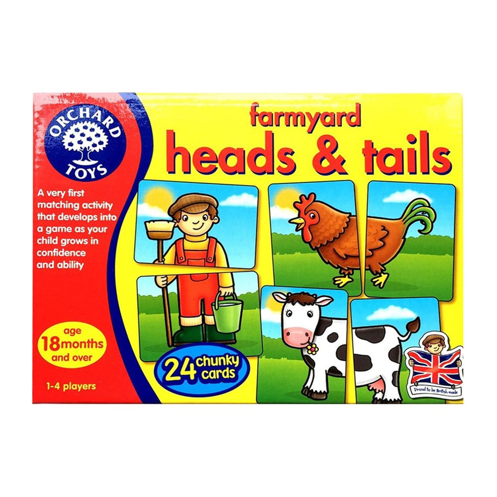 Orchard Toys Farmyard Heads and Tails 18 Ay ve Üzeri