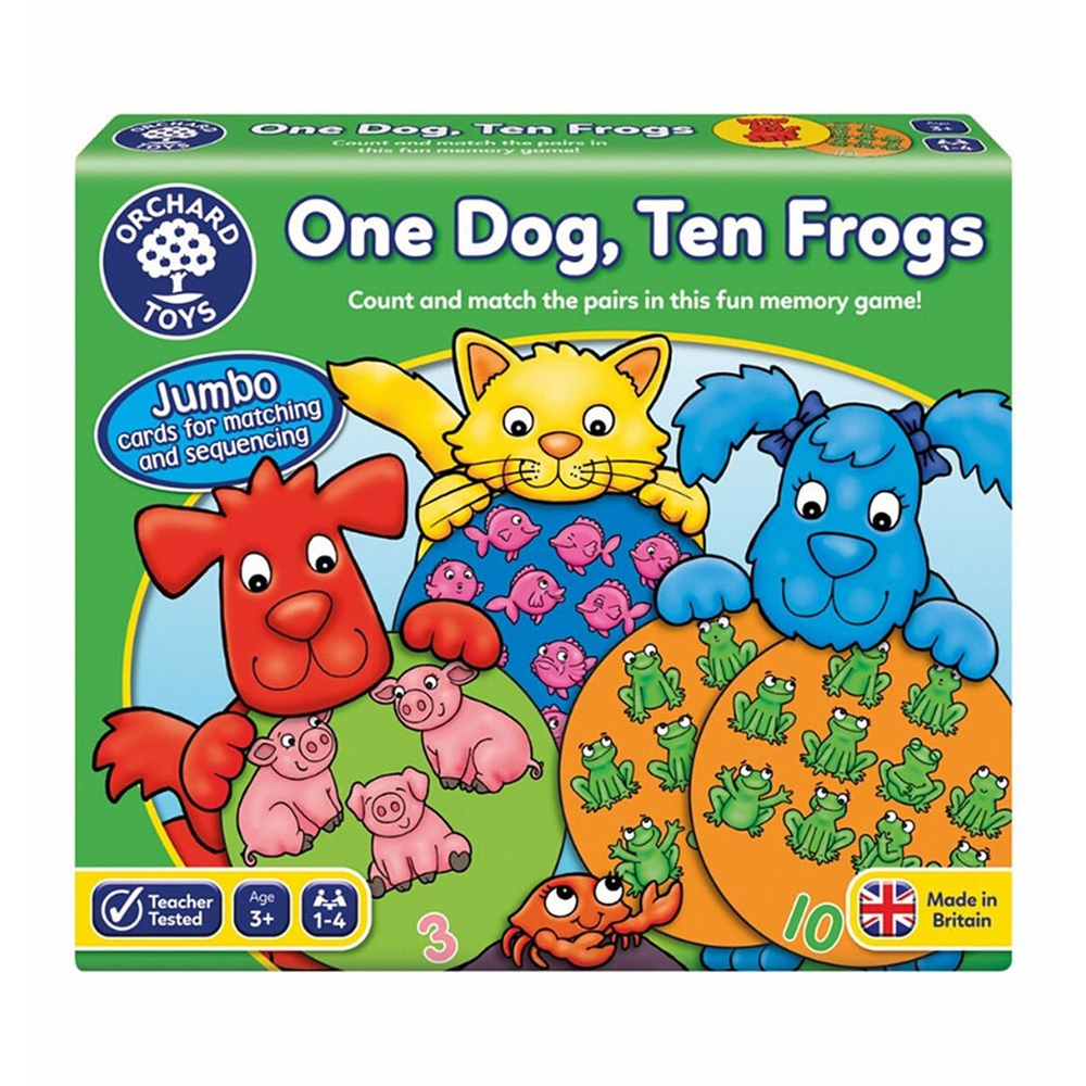 Orchard Toys One Dog, Ten Frogs 3 Yaş ve Üzeri