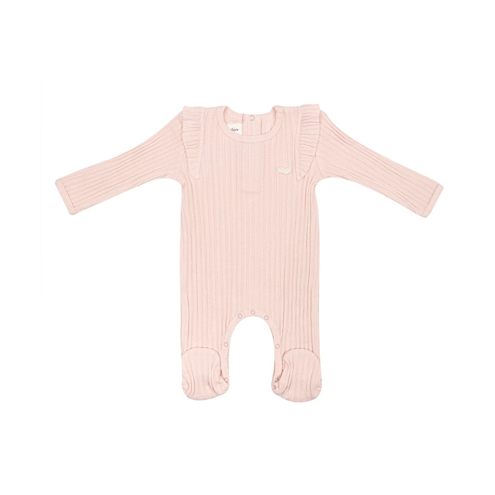 PASTEL PEMBE RİBANA PATİKLİ TULUM