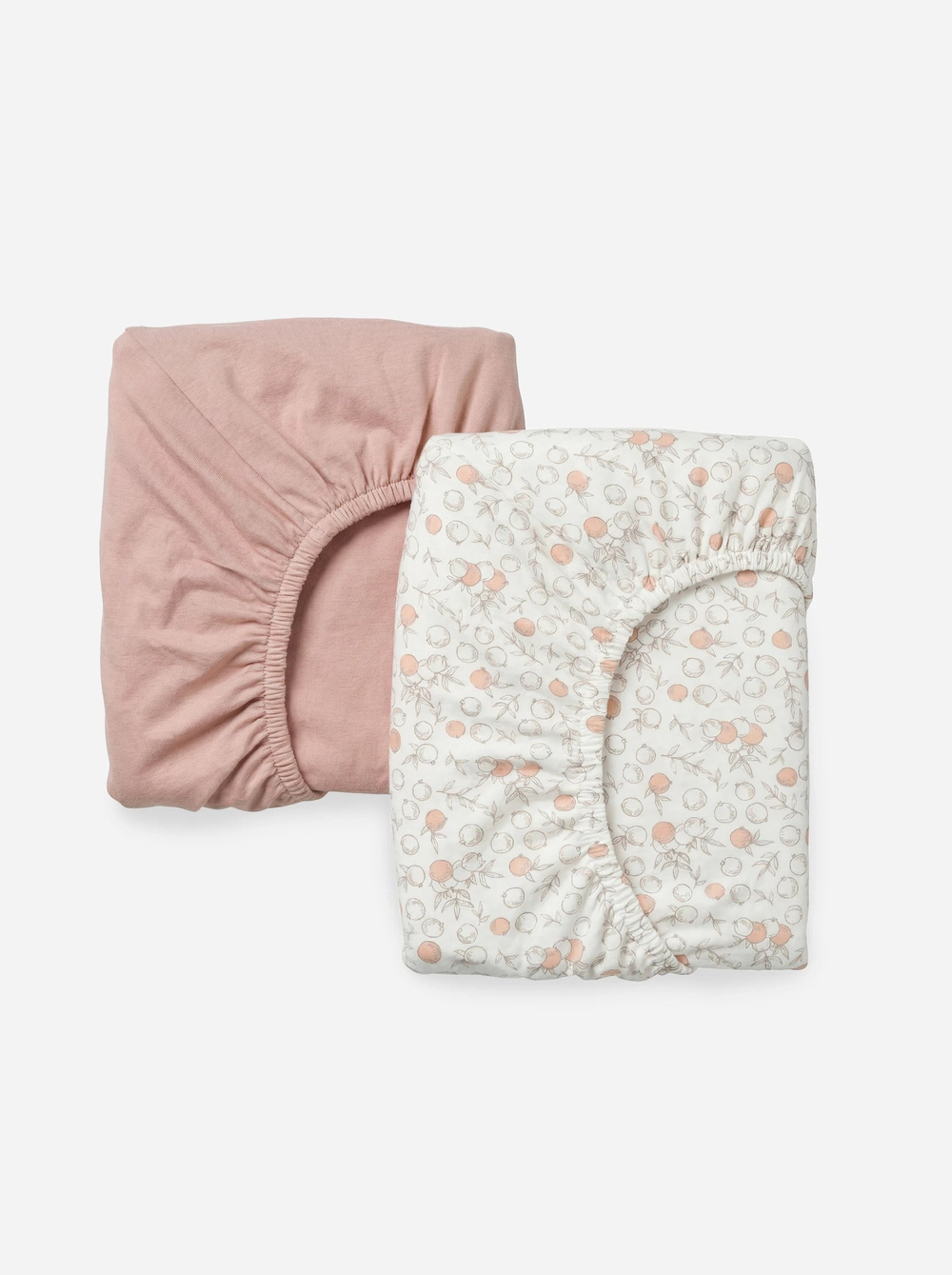 Pembe Bögürtlen Bebek Lastikli Çarşafları 60x120 cm 2 Adet