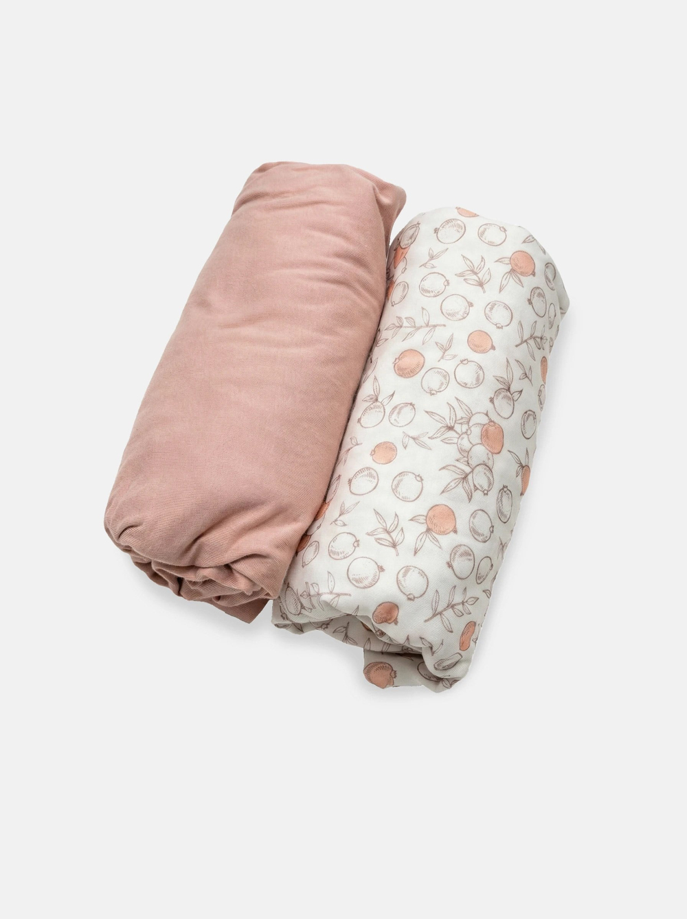 Pembe Bögürtlen Bebek Lastikli Çarşafları 60x120 cm 2 Adet