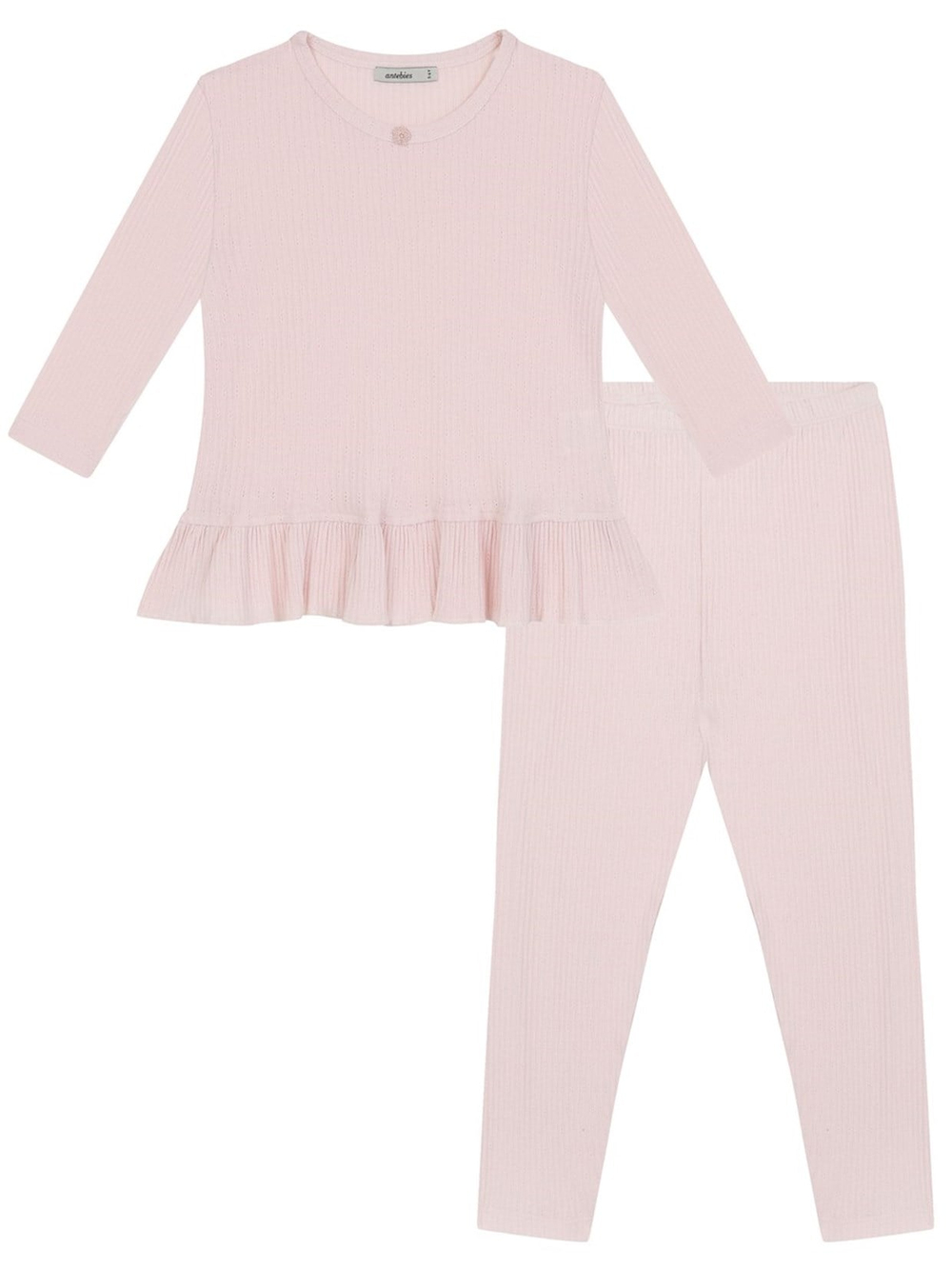 PEMBE JAKARLI PİJAMA TAKIMI