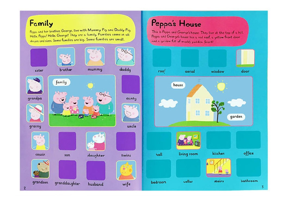 Peppa Pig: 1000 First Words Sticker Book