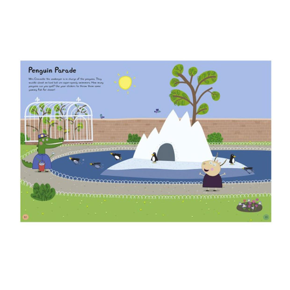 Peppa Pig Day At The Zoo Sticker Book