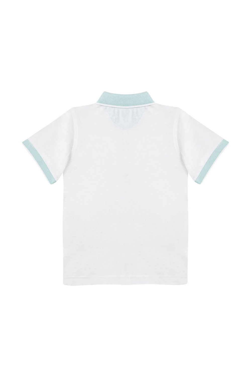 Peralina Denny Kids Beyaz Polo Yaka Tişört