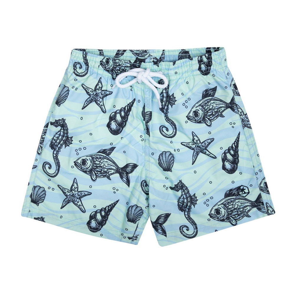 Peralina Lue Kids Denizaltı Desenli Deniz Şortu