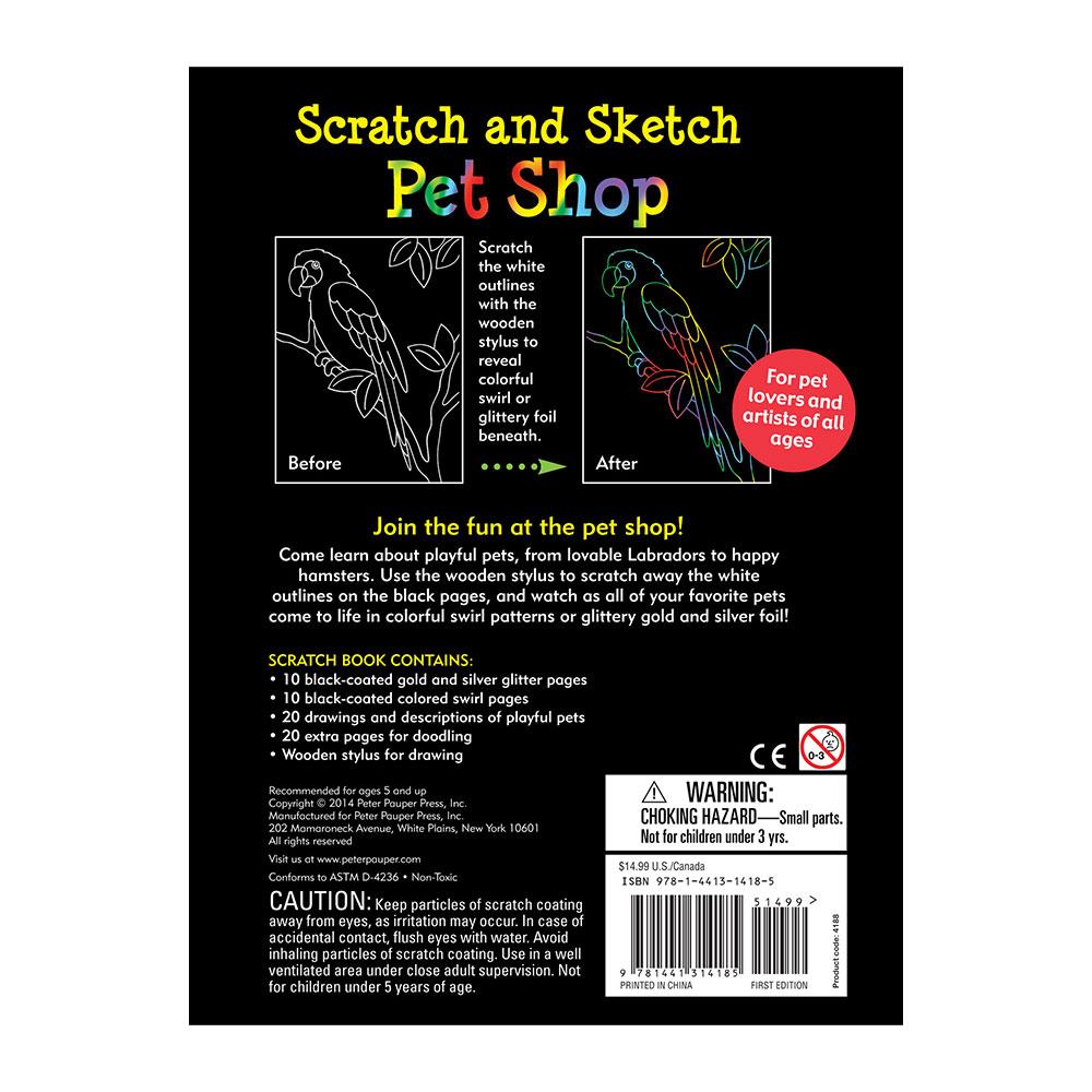 Peter Pauper Press Scratch & Sketch Pet Shop