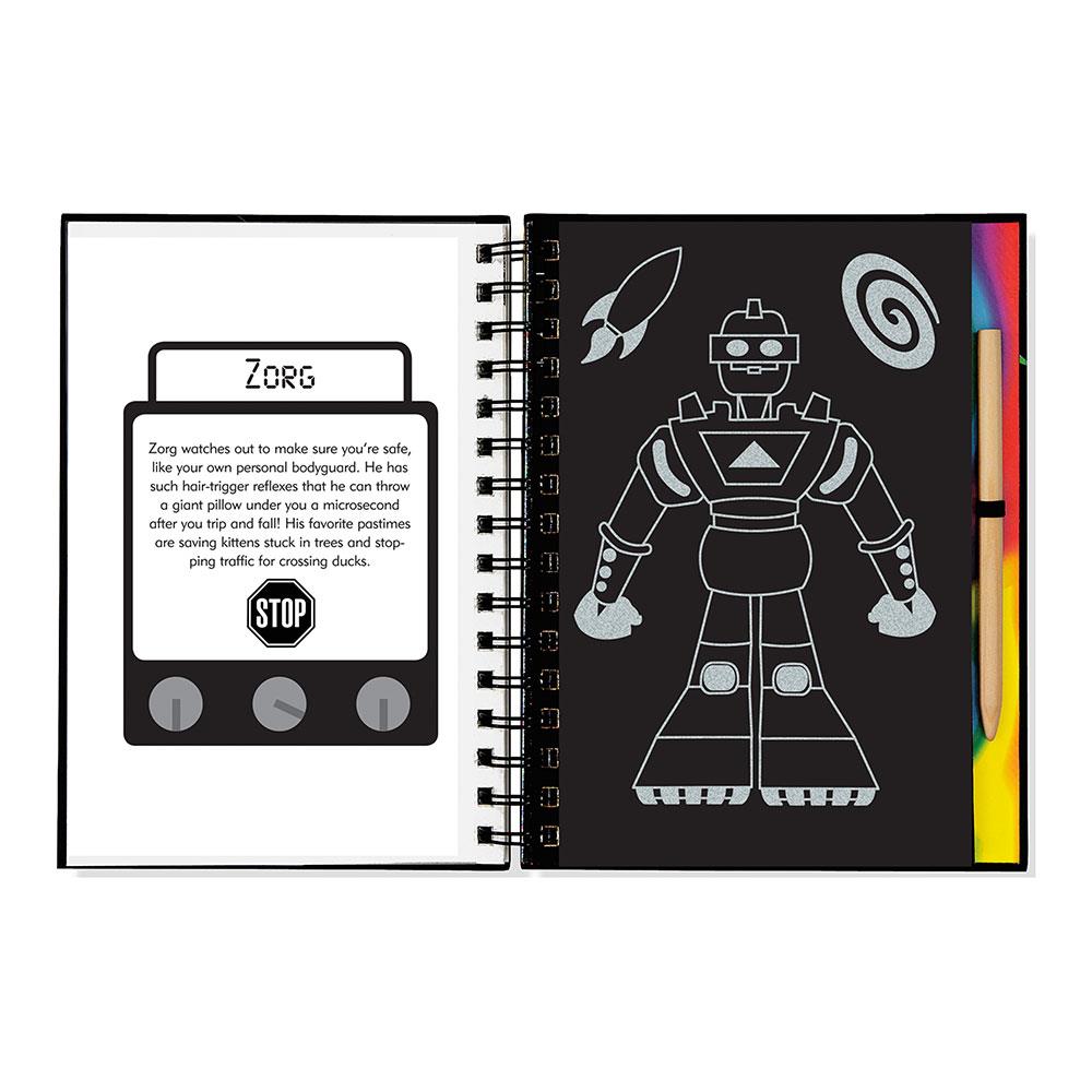 Peter Pauper Press Scratch & Sketch Robotlar