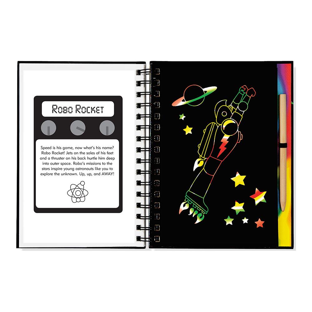 Peter Pauper Press Scratch & Sketch Robotlar