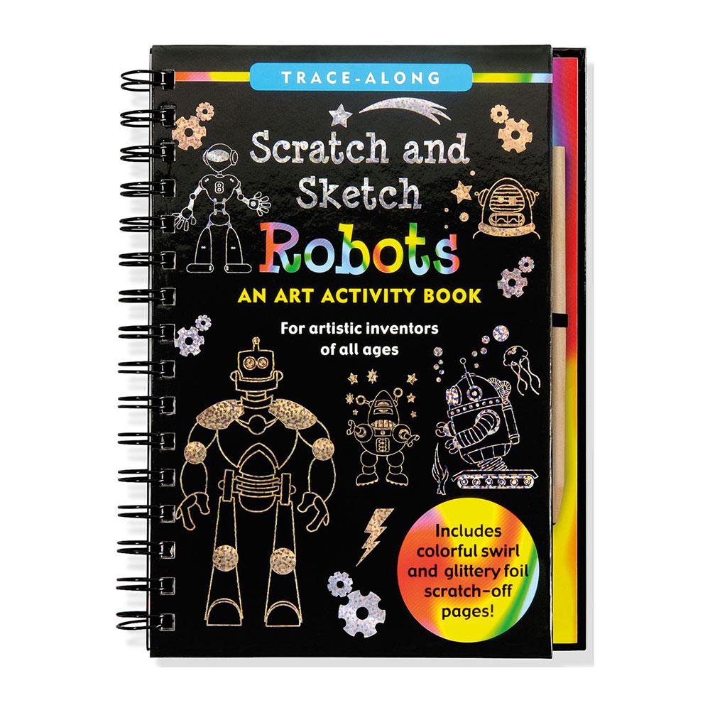 Peter Pauper Press Scratch & Sketch Robotlar
