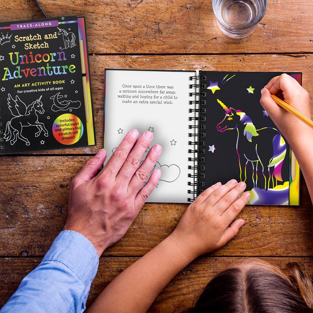 Peter Pauper Press Scratch & Sketch Unicorn Adventure