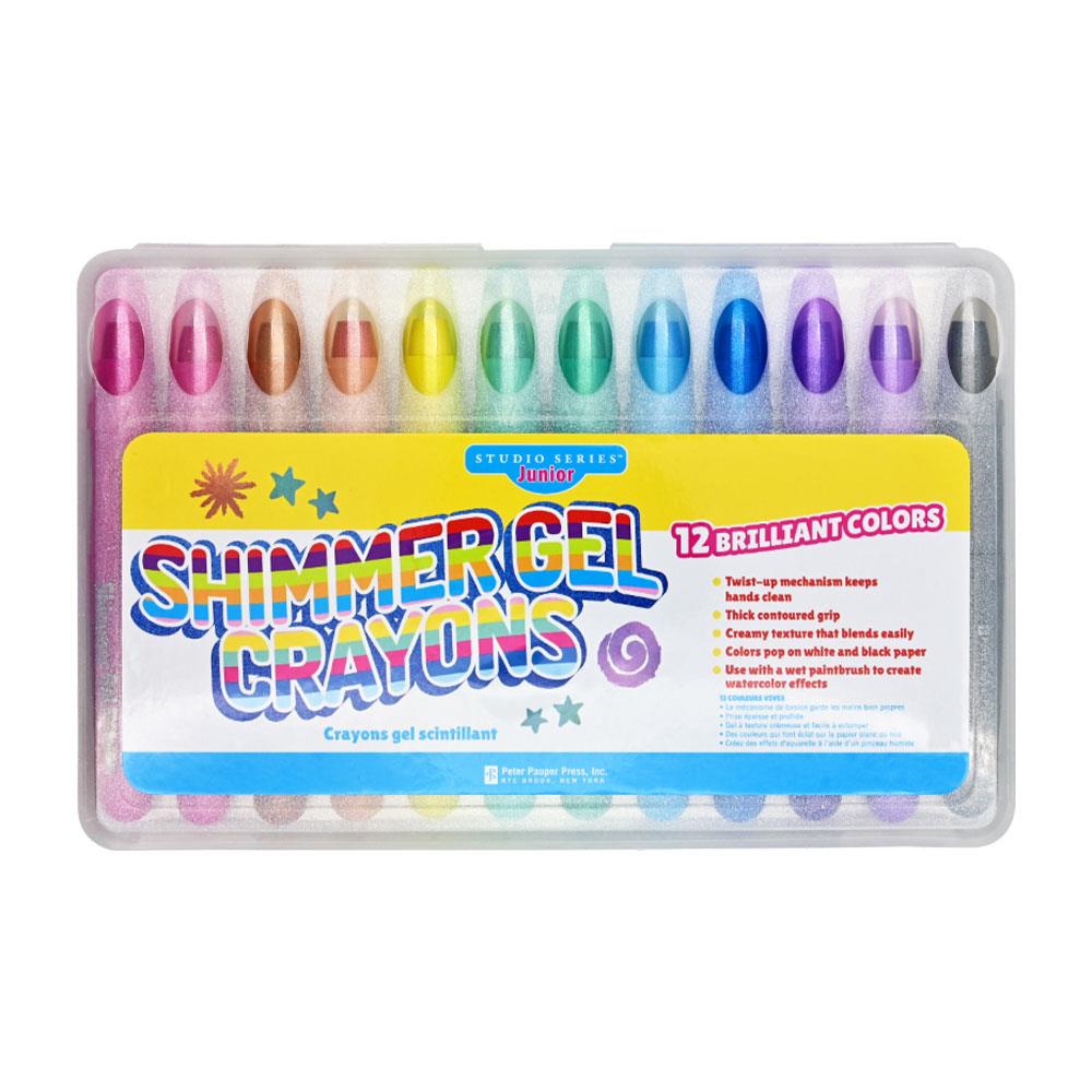 Peter Pauper Press Studio Series Junior Shimmer Gel Crayons