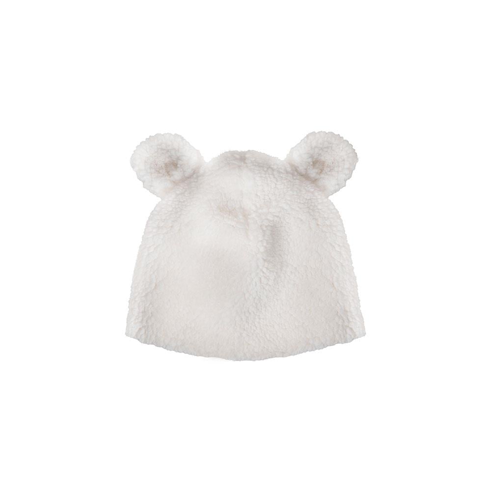 Petit Boom Çocuk Çocuk Peluş Bere Kırık Beyaz