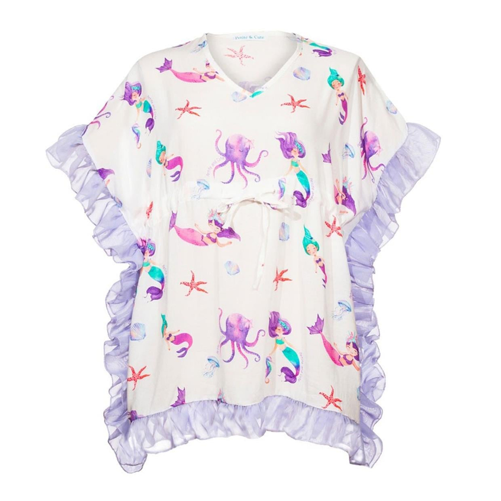 Petite and Cute Magic Mermaid Kız Çocuk Plaj Tunik