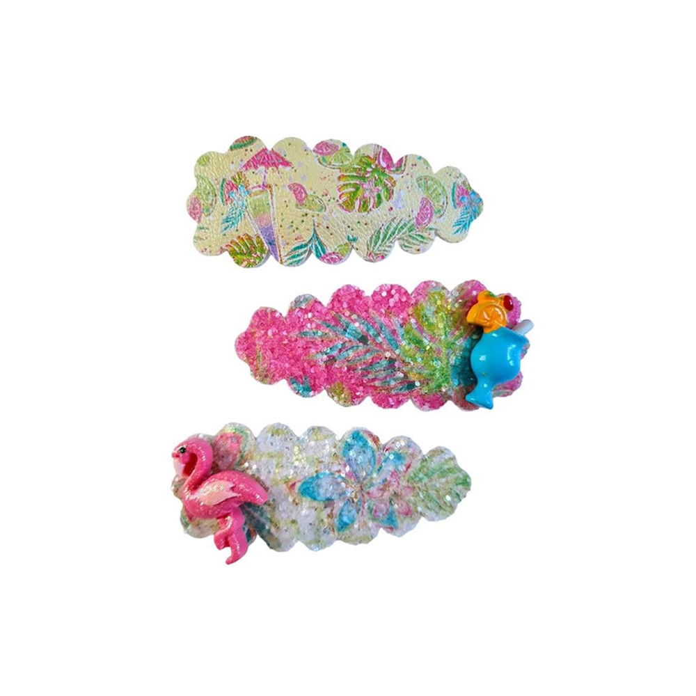 Ponpoon Summer Clips Flamingo Çıtçıt Toka