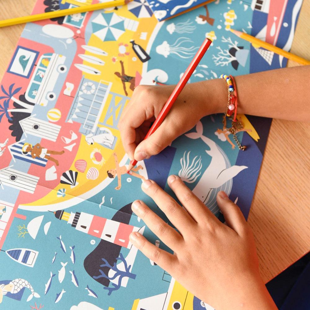 Poppik Colouring Beach Boyama Kitabı