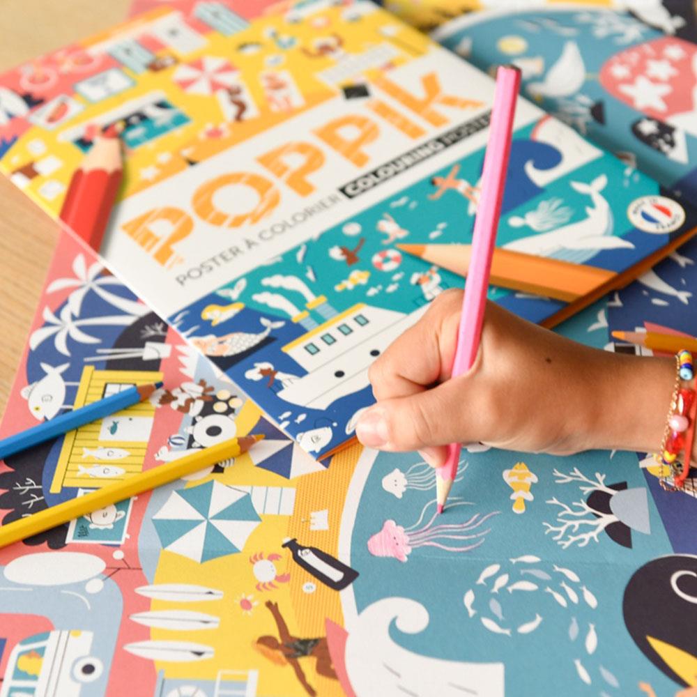 Poppik Colouring Beach Boyama Kitabı