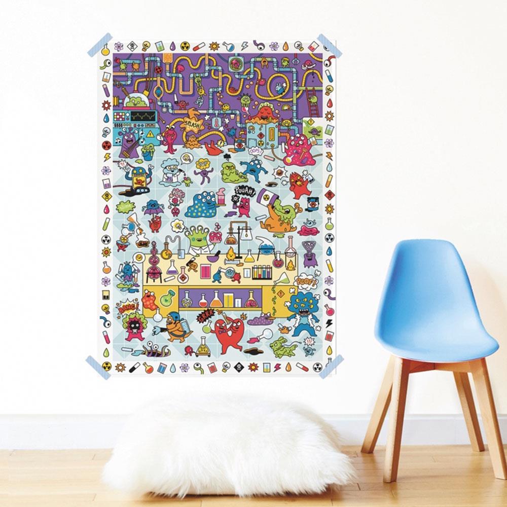 Poppik Creative Crazy Lab Sticker Poster