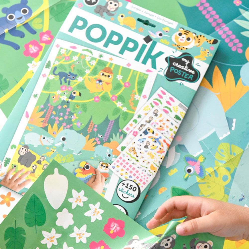 Poppik Creative Jungle Sticker Poster