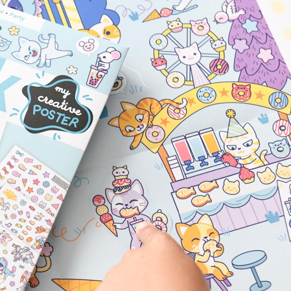 Poppik Creative Party Sticker Poster