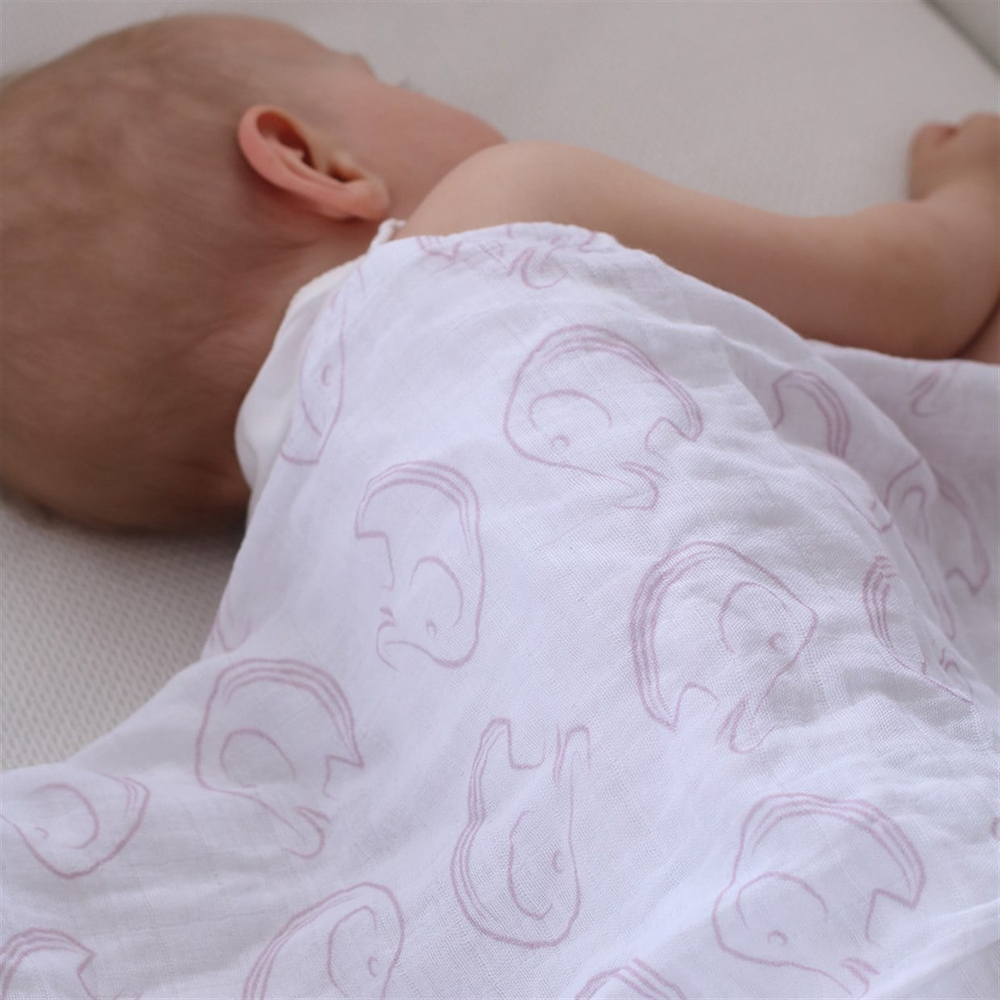 POSH BABY - PEMBE FİL 110*110