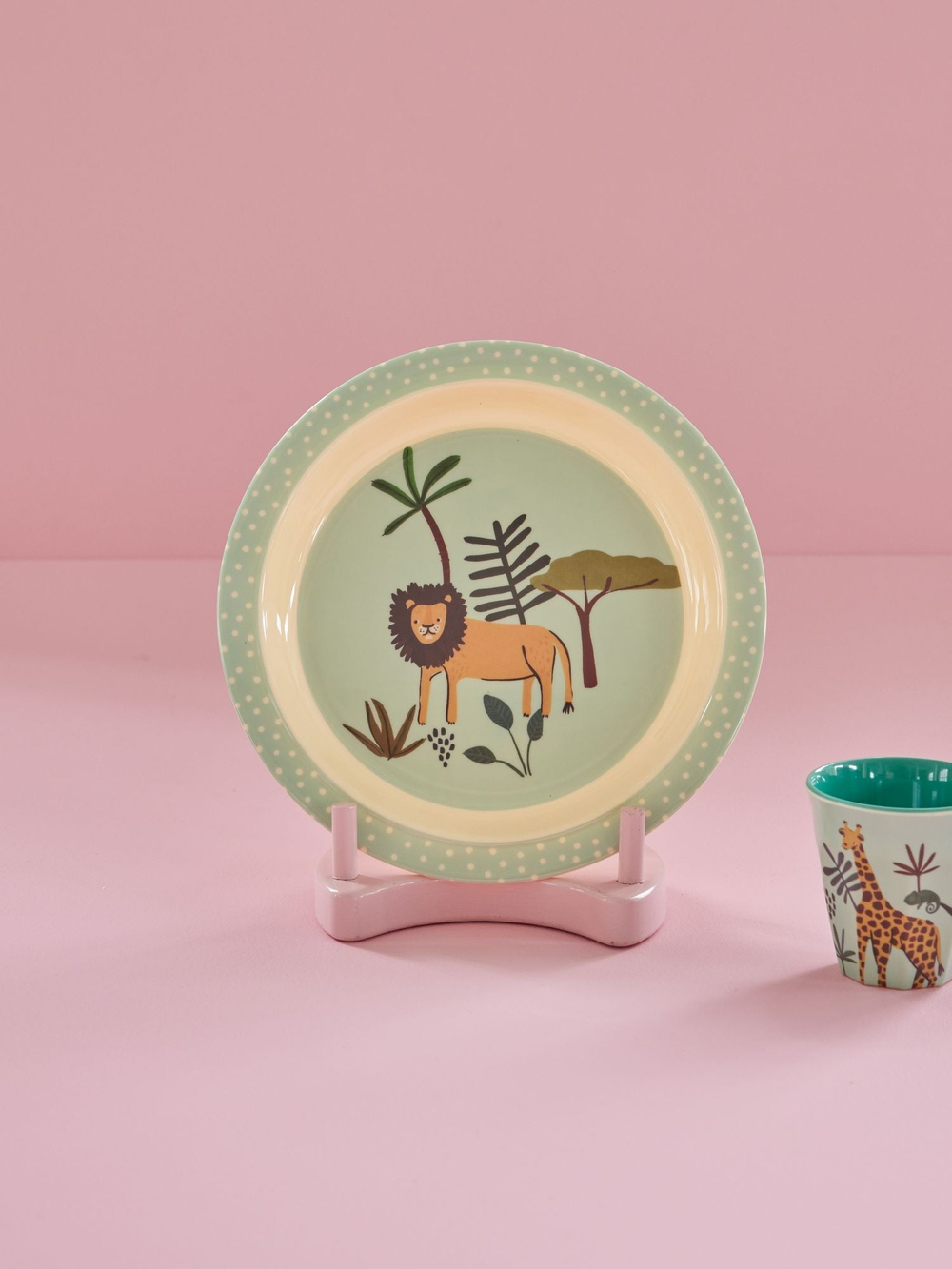 Rice Melamin Çocuk Tabağı Blue Jungle